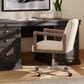 Four Hands Reuben Desk Chair in Lamont Nettlewood and Stainless Steel, , large