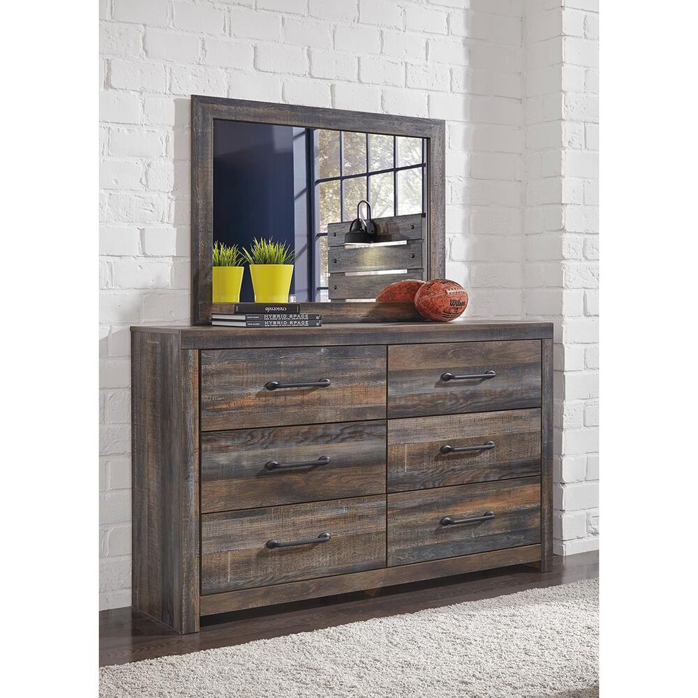 Ashley Drystan Youth Mirror in Brown Rustic, , large