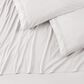 4-Piece Queen Solid Embroidered Sheet Set in Taupe Gray, , large