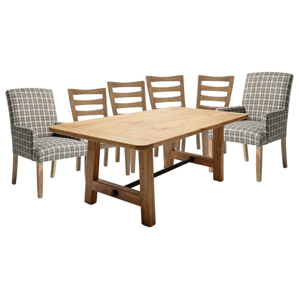 Arista Wood Fulton 7-Piece Rectangular Dining Set in Sandstone, , large