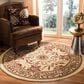 Safavieh Lyndhurst LNH216 5"3" Round Ivory Area Rug, , large
