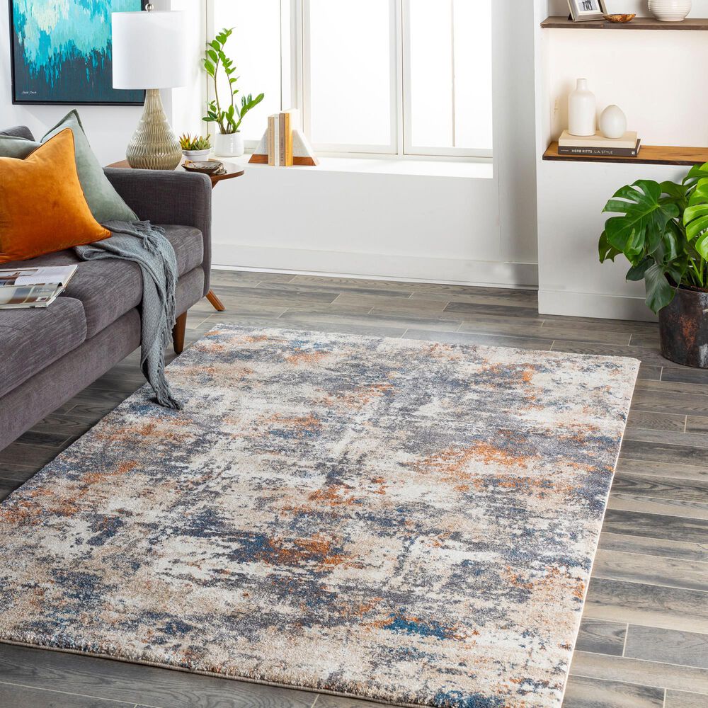 Surya Tuscany TUS-2325 Cream, Gray, Light Beige, Dusty Coral, Brown and Blue 12&#39; x 15&#39; Area Rug, , large