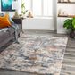 Surya Tuscany TUS-2325 Cream, Gray, Light Beige, Dusty Coral, Brown and Blue 12" x 15" Area Rug, , large