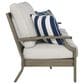 Ashley Rainier 4-Piece Patio Conversation Set in Beige, , large