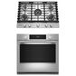 KitchenAid 2-Piece Kitchen Package with PrintShield Stainless Steel 30" Smart Single Wall Oven and Stainless Steel 30" Gas Cooktop, , large