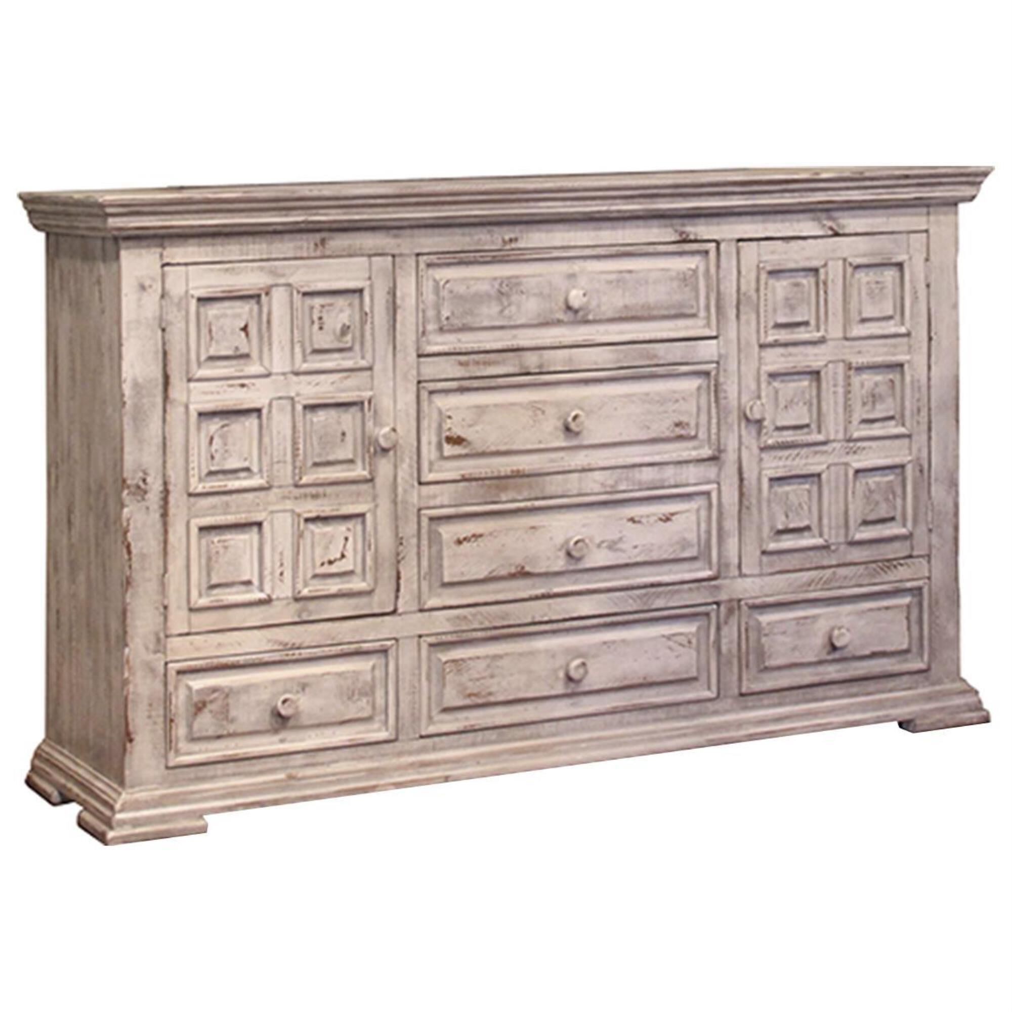 ▪️【VINTAGE SET】 Dresden Sleigh Bedroom Set (Vintage Bone White) by Acme