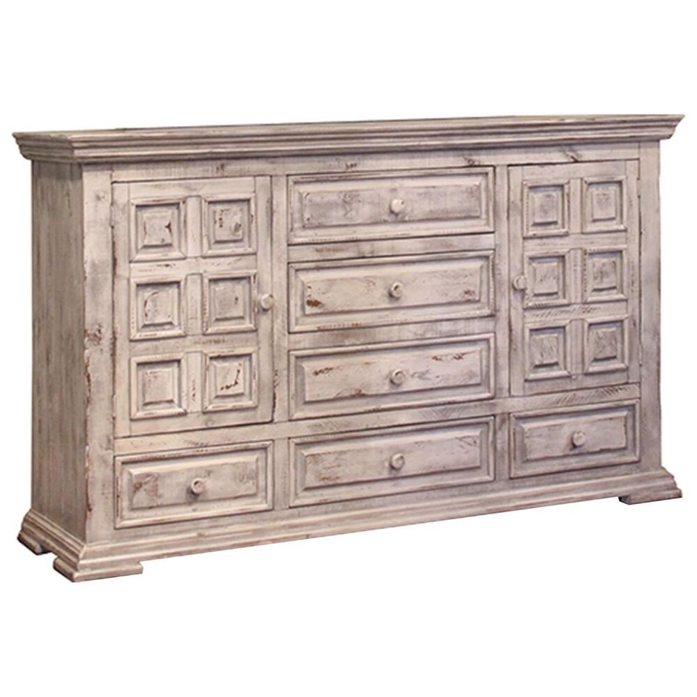 Fallridge Terra 4 Piece King Bedroom Set in Vintage White, , large