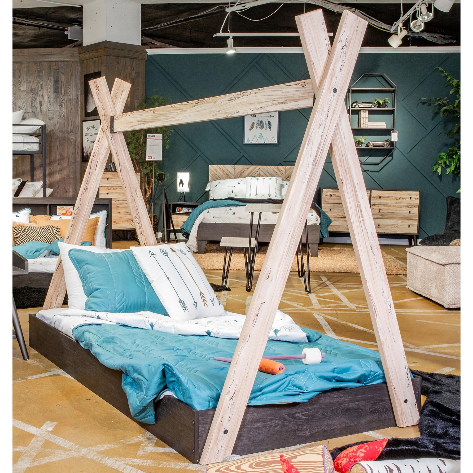 Signature Design by Ashley Piperton Twin Tent Bed in Dark