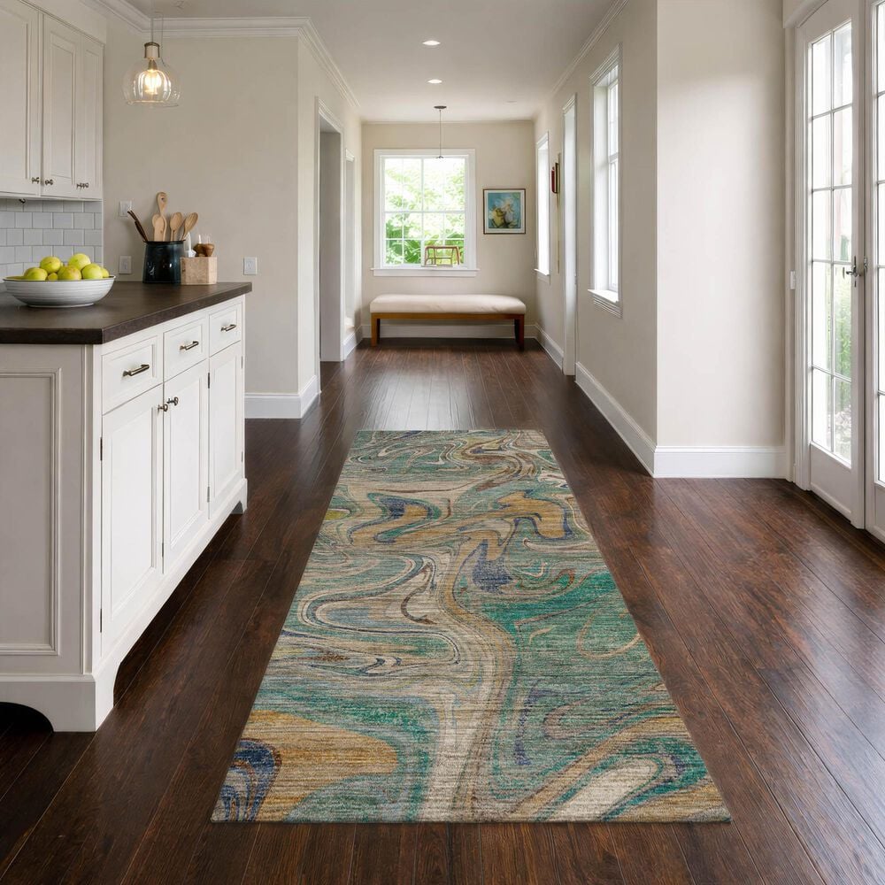 Dalyn Rug Company Nexus NX6 Teal 2'3" x 7'6" Runner, , large
