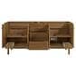 James Martin Laurent 72" Double Bathroom Vanity in Honey Oak with 3 cm White Zeus Silestone Top and Rectangular Sinks, , large