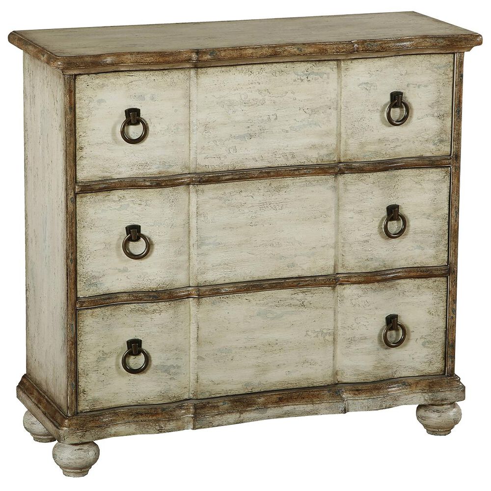 Accentric Approach Accentric Accents Farmhouse 3-Drawer Chest in Cream, , large