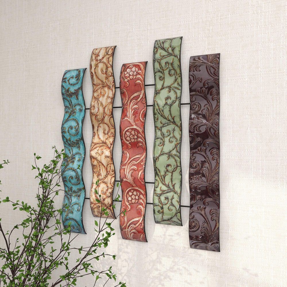 Maple and Jade 20&quot; x 24&quot; Abstract Wall Decor in Aqua, Beige, Red, Pale Green and Dark Brown, , large