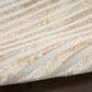 Nourison Brushstrokes 9" x 12" Beige and Silver Area Rug, , large