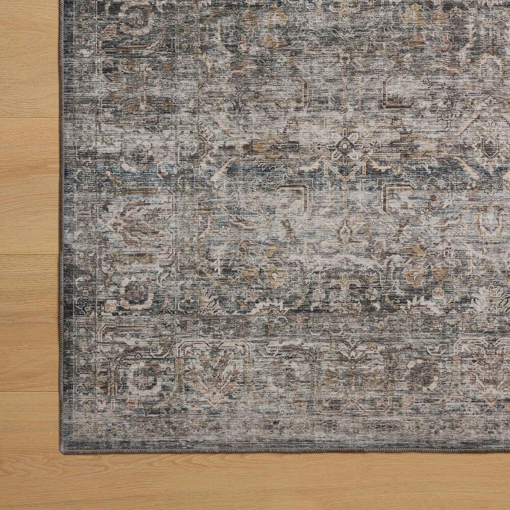Amber Lewis x Loloi Josie 2&#39;3&quot; x 3&#39;9&quot; Dove and Gold Area Rug, , large