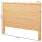 Baxton Studio Adelyn King Panel Headboard in Natural Brown, , large
