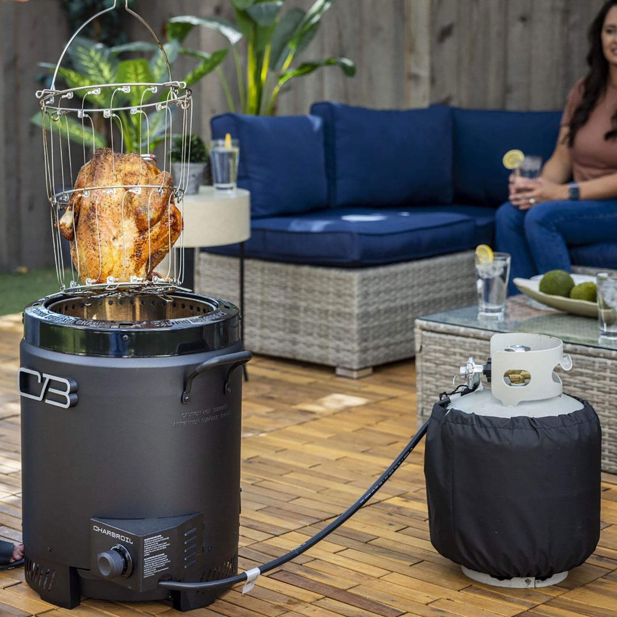 Charbroil The Big Easy Outdoor Air Fryer in Black