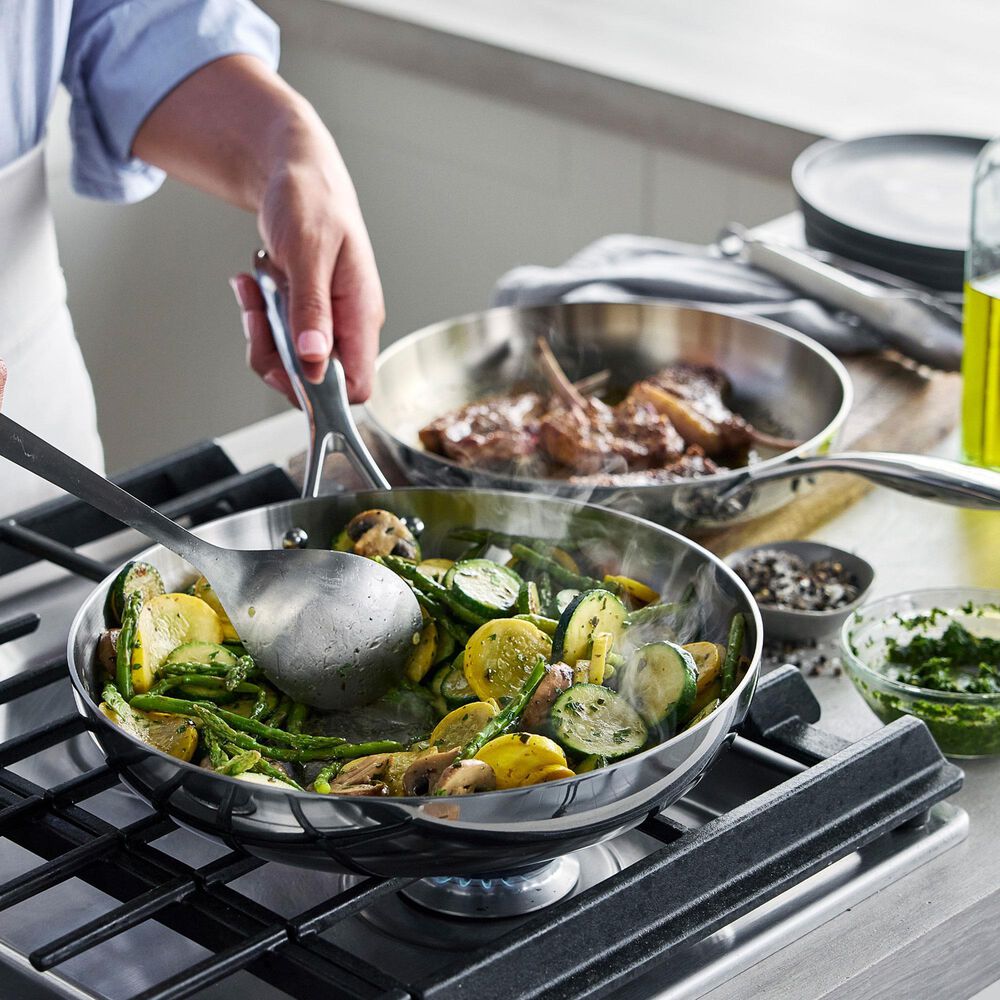 Green Pan Valencia Pro 10-Piece Uncoated Cookware Set in Stainless Steel, , large