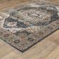Oriental Weavers Eliana Brown and Blue 9"10" x 12"10" Area Rug, , large