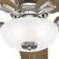 Hunter Kenbridge Low Profile 52" Ceiling Fan with LED Lights in Brushed Nickel, , large