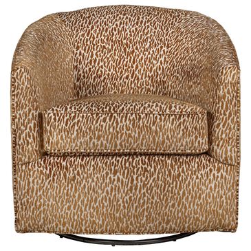 Sam Moore Krew Swivel Glider Chair in Cognac, , large