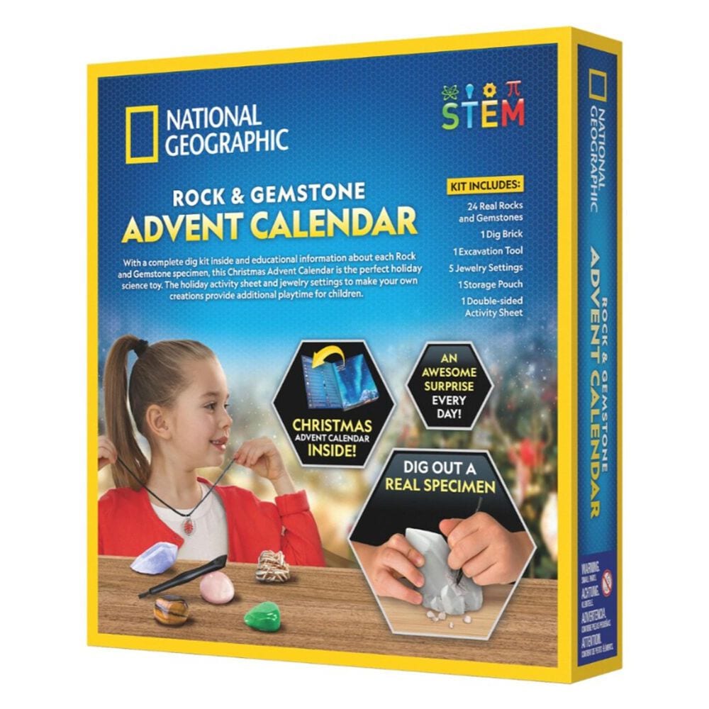 National Geographic Rocks and Gemstones Advent Calendar, , large