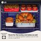 LG 2-Piece Kitchen Package with 6.3 Cu. Ft. Smart Freestanding Gas Range and 2.1 Cu. Ft. Smart Over-the-Range Microwave in Printproof Stainless Steel, , large