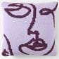 Sunday Citizen Faces 20" Square Throw Pillow in Grape and Lavender, , large