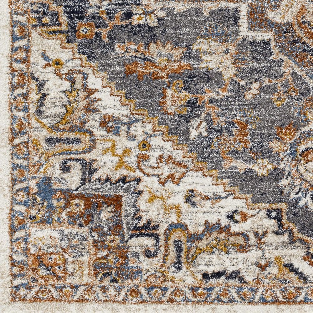 Surya Tuscany 4&#39;3&quot; x 5&#39;7&quot; Blue, Gray and Brown Area Rug, , large