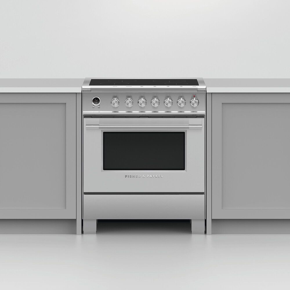 Fisher &amp; Paykel 30&quot; Classic Induction Range with 4 Burners in Stainless Steel, , large