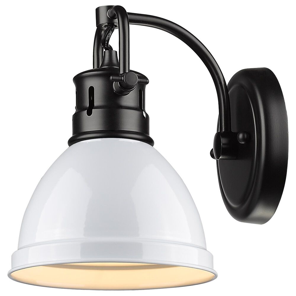 Golden Lighting Duncan 1-Light Bath Vanity in Matte Black, , large