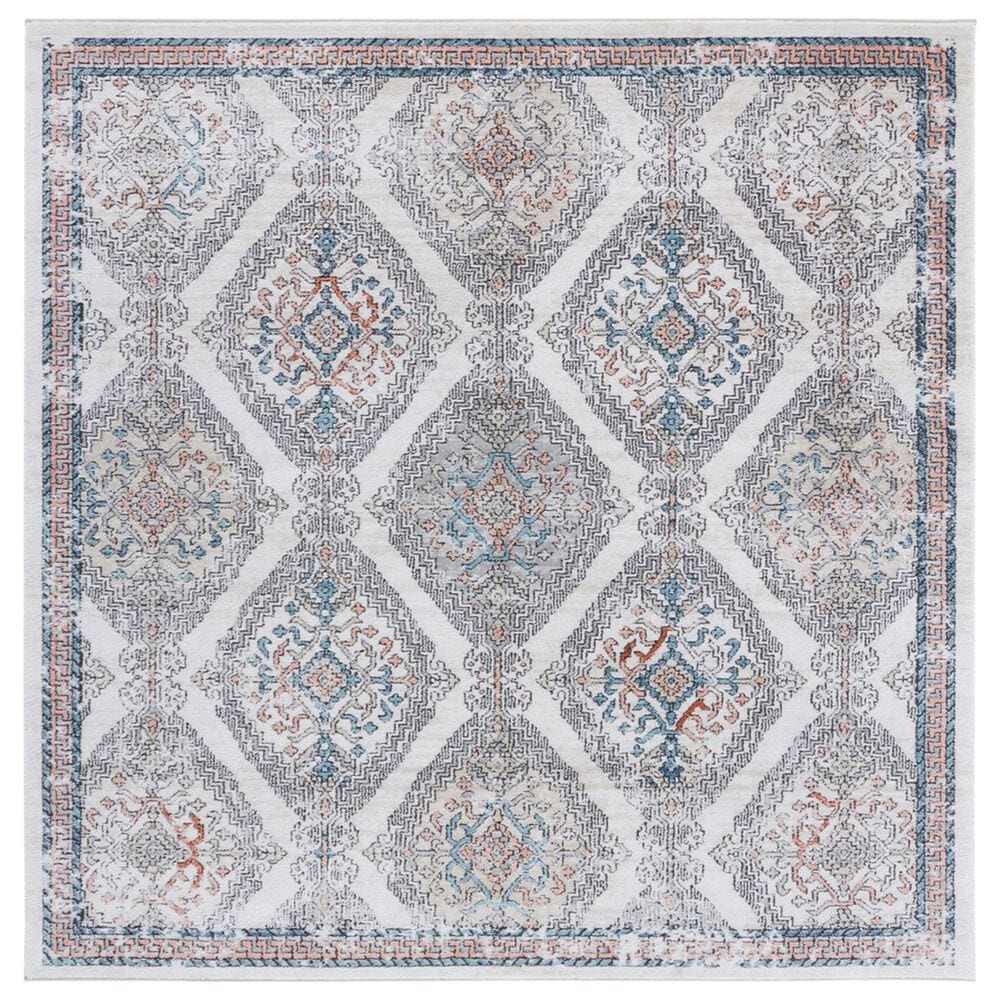 Safavieh Oregon ORE885 6"7" Square Grey and Ivory Area Rug, , large