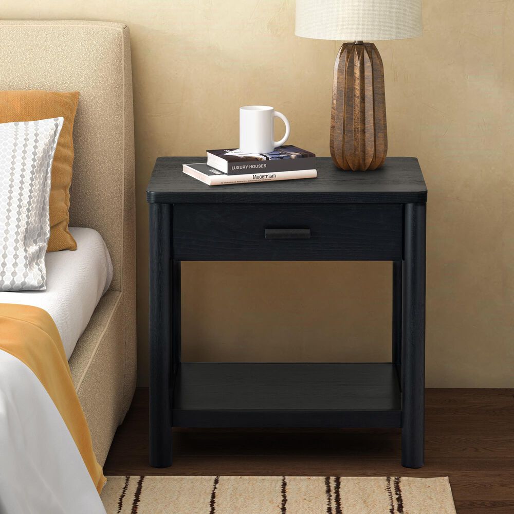 Safavieh Jaylessa 1-Drawer End Table in Black, , large