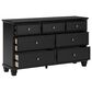 Ashley Lanolee 7-Drawer Dresser with Mirror in Black, , large