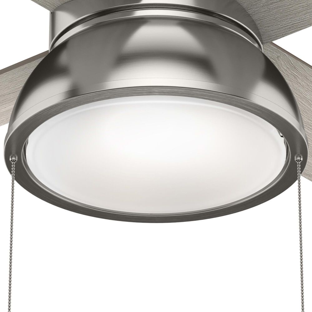 Hunter Loki 36&quot; Ceiling Fan with LED Lights in Brushed Nickel, , large