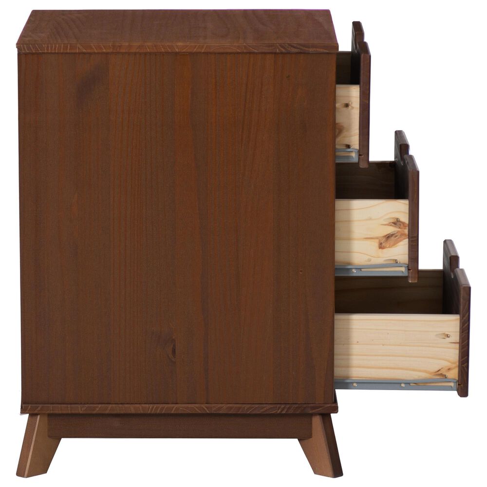 Linon Home Decor Polly 3-Drawer Nightstand in Walnut, , large
