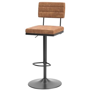 Signature Design by Ashley Strumford Tall Swivel Bar Height Bar Stool in Black, , large