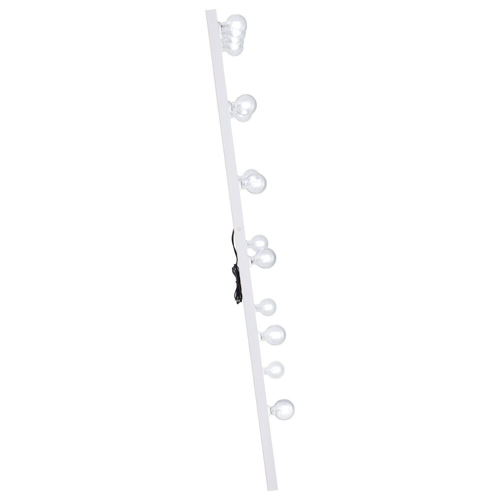 Coaster Zayan LED Lighting Floor Mirror in White Gloss &#40;Box 1&#41;, , large