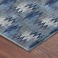 Dalyn Rug Company Soft Essentials Chevron Denim 8" Round Area Rug, , large