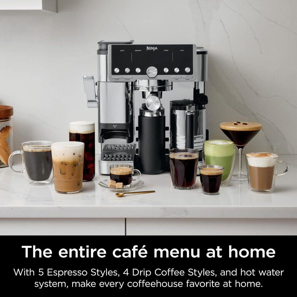 Shark Pro 4-in-1 Espresso Drip Coffee Maker in Black and Stainless Steel, , large