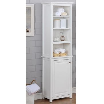 Timberlake Dorset Bathroom Storage Tower in White, , large