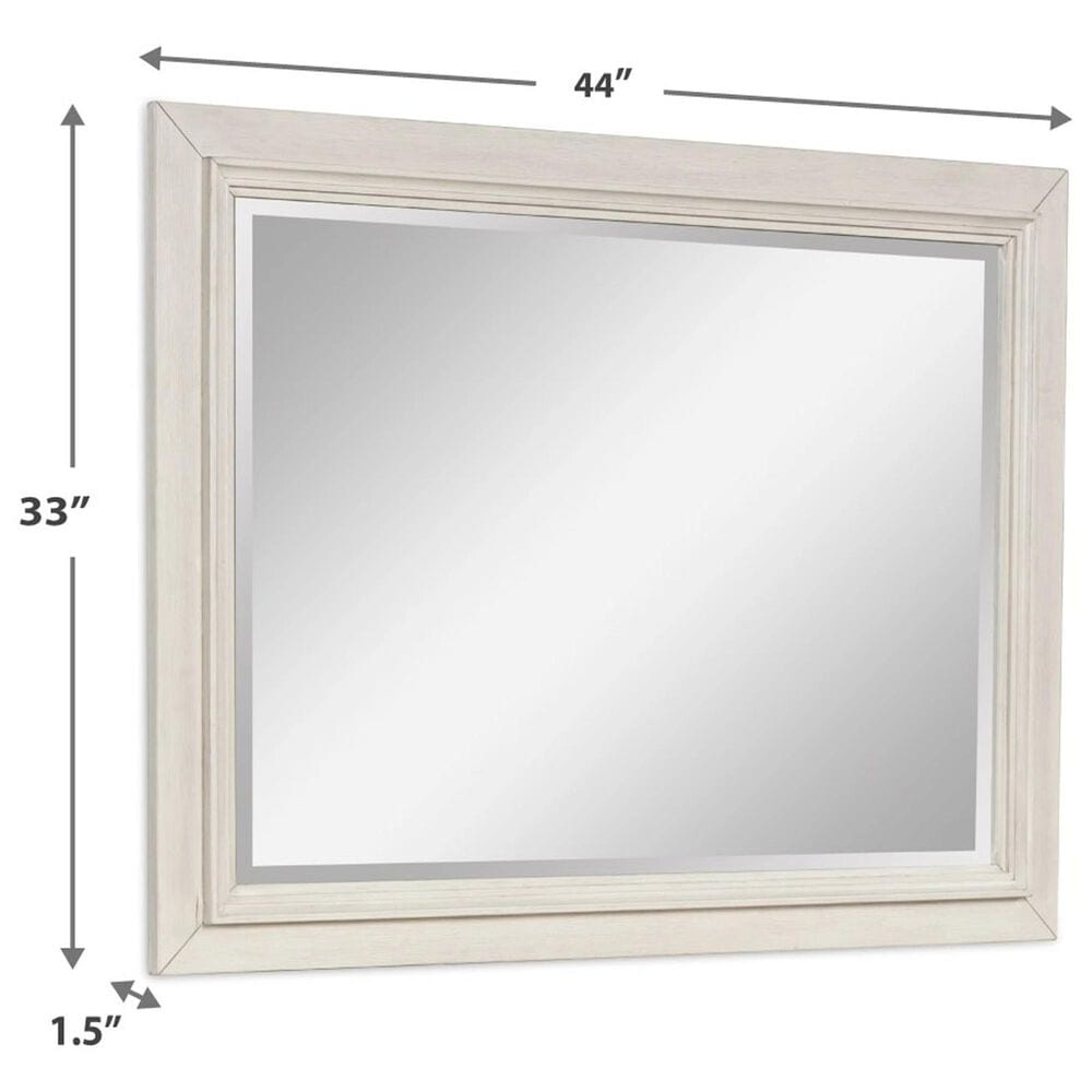 Ashley Shaybrock Bedroom Mirror in Antique White and Brown, , large