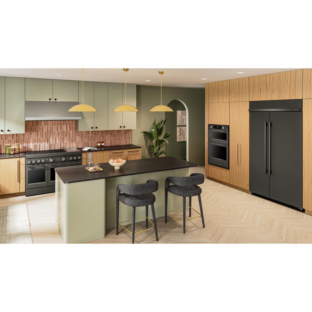 KitchenAid 6.3 Cu. Ft. Freestanding Commercial-Style Induction Range with Griddle in Black Ore, , large