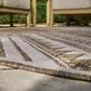 Ashley Dunsler 8" x 10" Brown and Cream Outdoor Rug, , large
