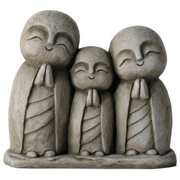 Alfresco Home Praying Family Patio Statue in Aged Moss, , large