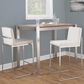 Lumisource Fuji High Back Counter Stool with Beige Fabric Cushion in Stainless Steel (Set of 2), , large