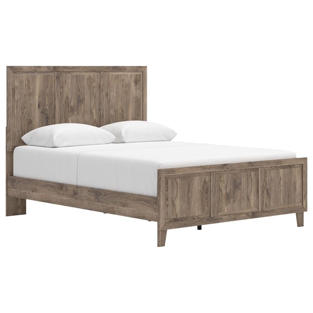 Ashley Rusticott Queen Panel Bed in Brown, , large