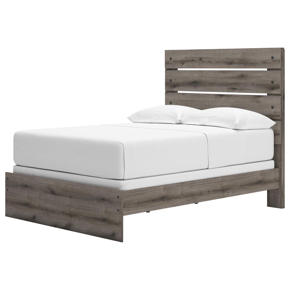 Ashley Graystorm Full Panel Bed in Brown Gray, , large