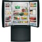 GE Appliances 18.6 Cu. Ft. Counter-Depth French-Door Refrigerator in Black, , large
