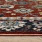 Oriental Weavers Eliana ELI12 Red and Blue 6"7" x 9"6" Area Rug, , large