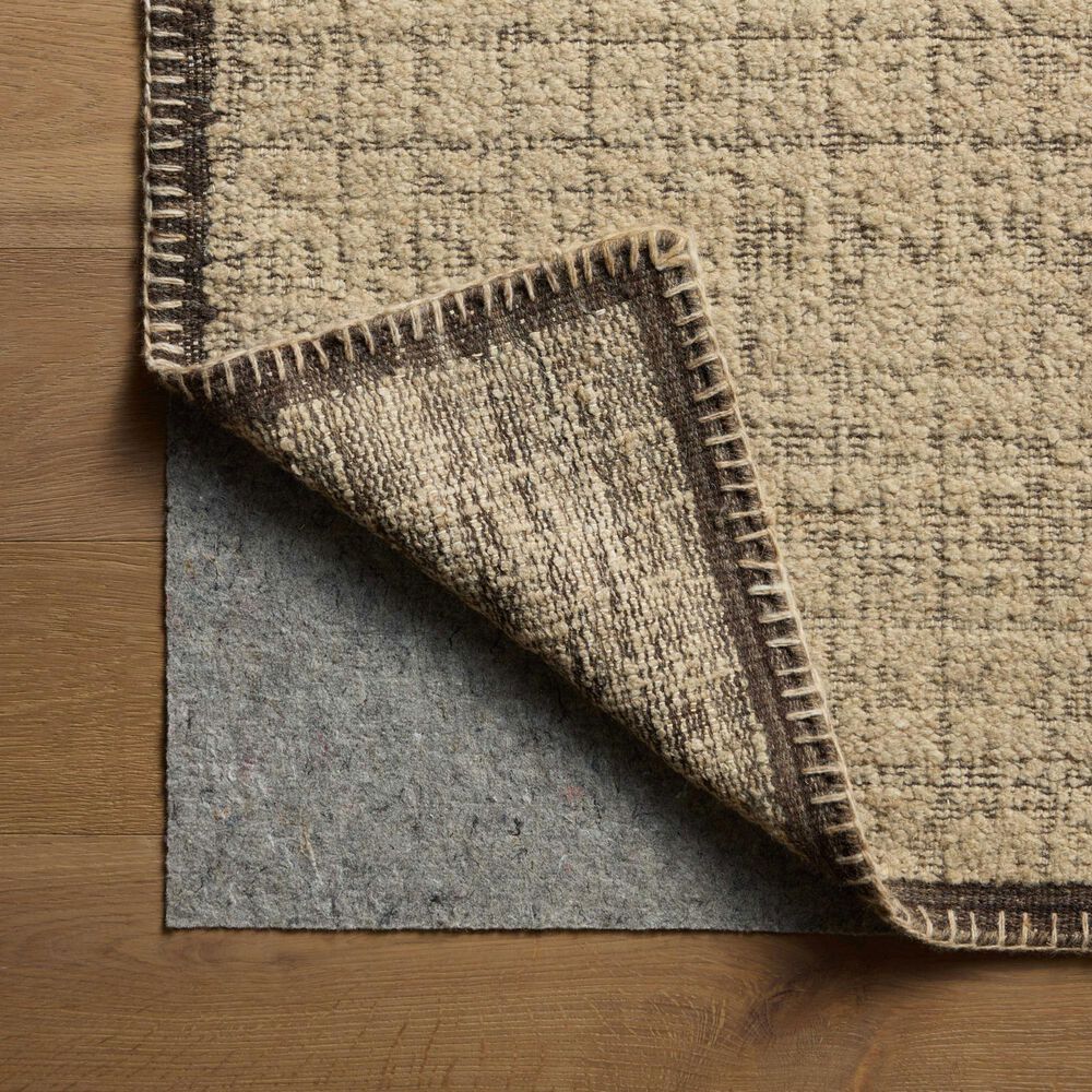 Amber Lewis x Loloi Bowie Sand and Coffee 5'6" x 8'6" Area Rug, , large